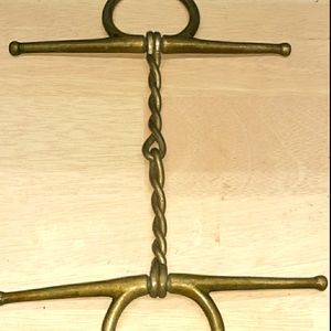 Twisted Wire Snaffle Bit in Brass